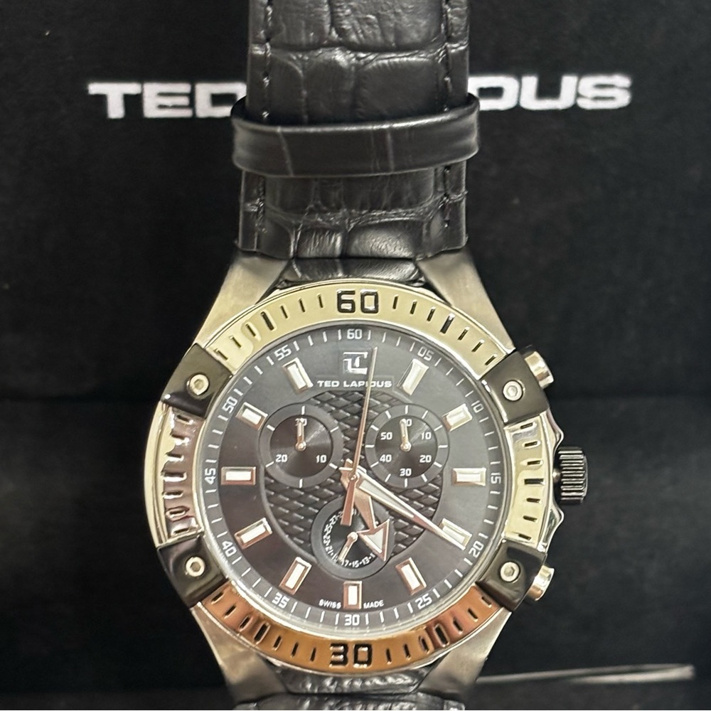 Ted Lapidus Swiss Made Chronograph Men’s Watch w/ Box